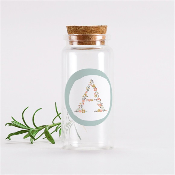 Mignonette baptême Alphabet original sticker réf.N3601452