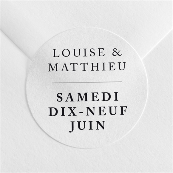 Sticker mariage Date gravée réf.N3601432