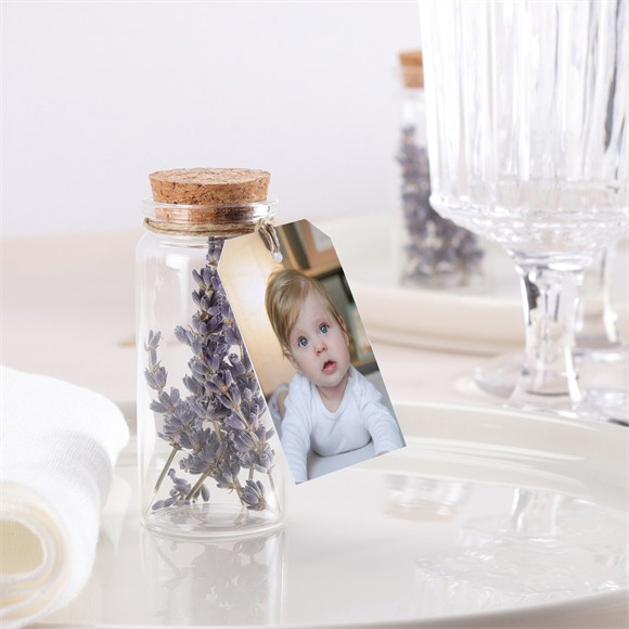 Mignonette baptême Photos miniatures étiquette réf.N291433