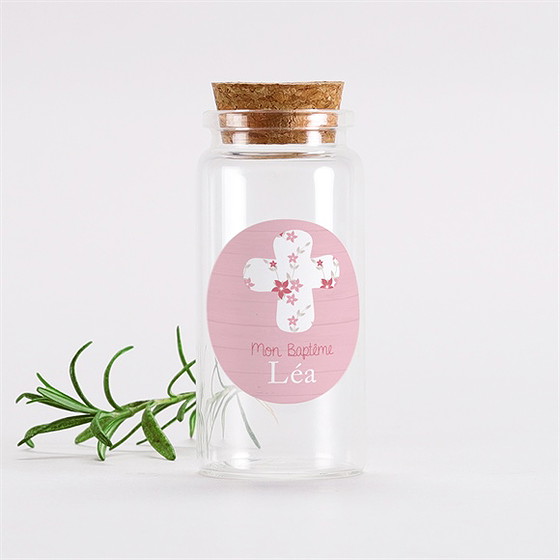 Mignonette baptême jolie composition sticker