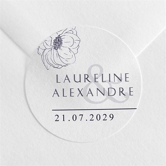 Sticker mariage chic et moderne