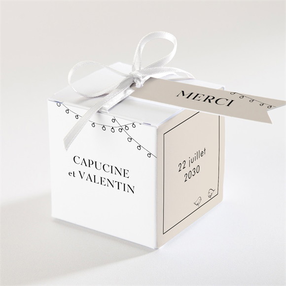 Boîte de dragées mariage Vélo au vent ! réf.N340607