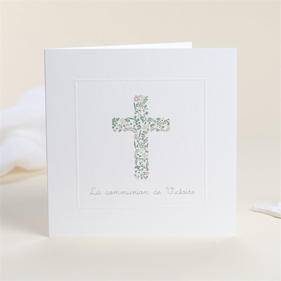 Faire-part communion Printanier réf.N451408