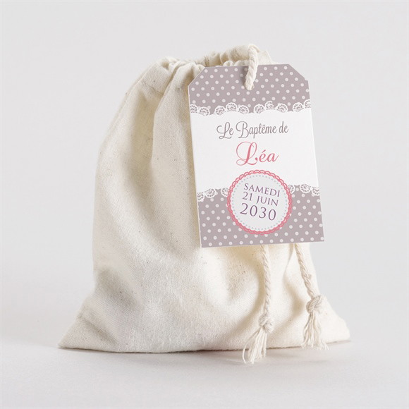 Pochon baptême Rondeur et douceur ! réf.N291485