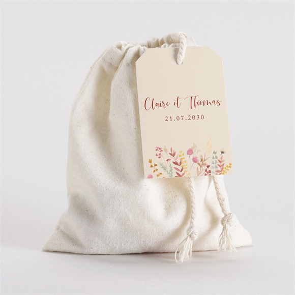 Pochon mariage  Élégance Champêtre réf.N291463