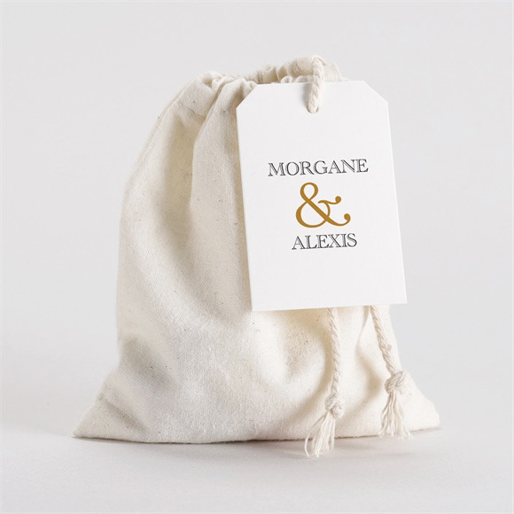 Pochon mariage  Lettre moderne réf.N291536