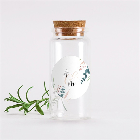 Mignonette mariage Bouquet ardent sticker réf.N3601501