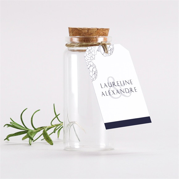 Mignonette mariage Chic et moderne étiquette réf.N291544