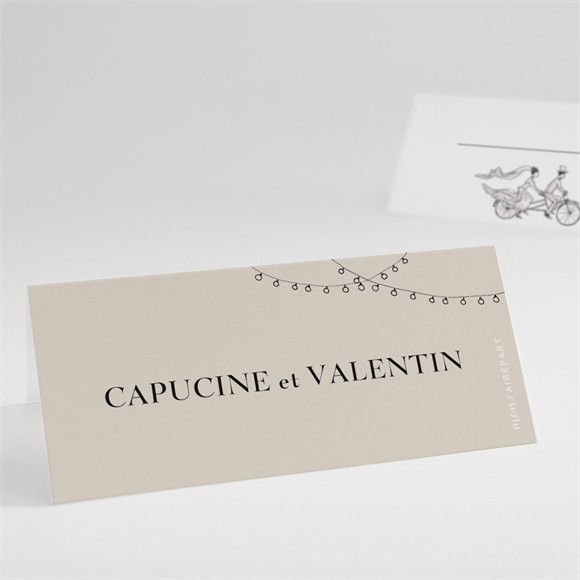 Marque-place mariage Vélo au vent ! réf.N440911