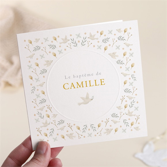 Faire-part de baptême Vers le Beau réf.N451411