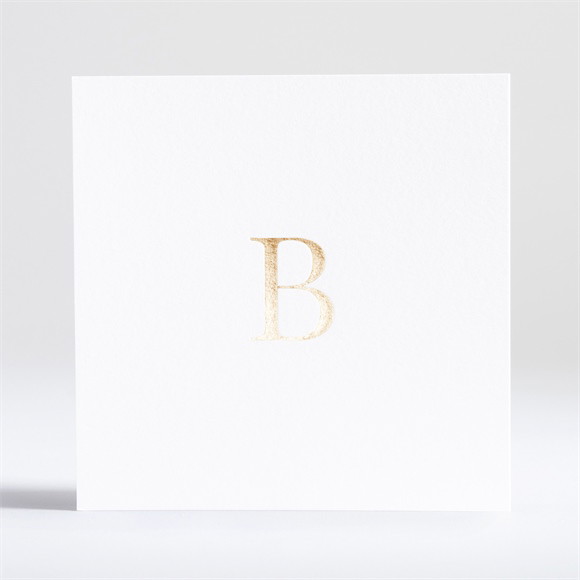 Faire-part naissance Vierge 100% initiale réf.N351381