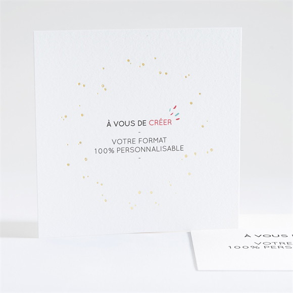 Faire-part naissance Vierge 100% dorure réf.N351382