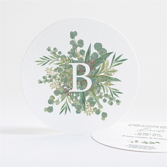Faire-part naissance Nouvelle printanière rond réf.N321235