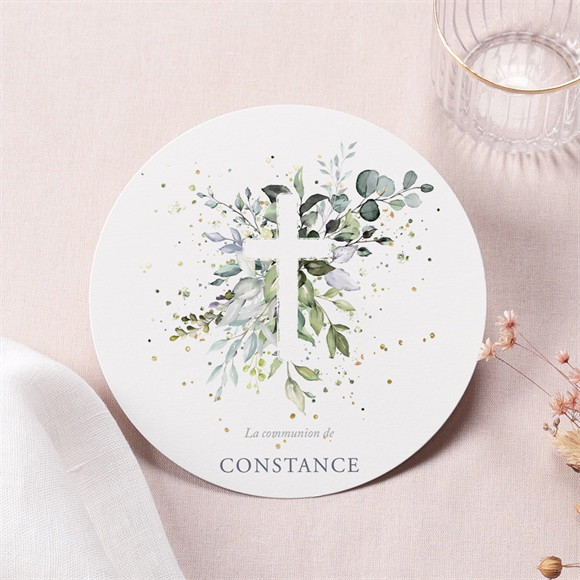 Faire-part communion Espérance dorure réf.N321237
