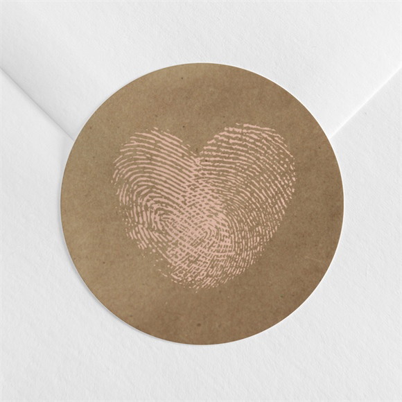 Sticker mariage Nos empreintes réf.N3601506