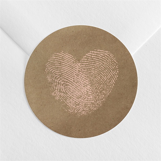 Sticker mariage nos empreintes
