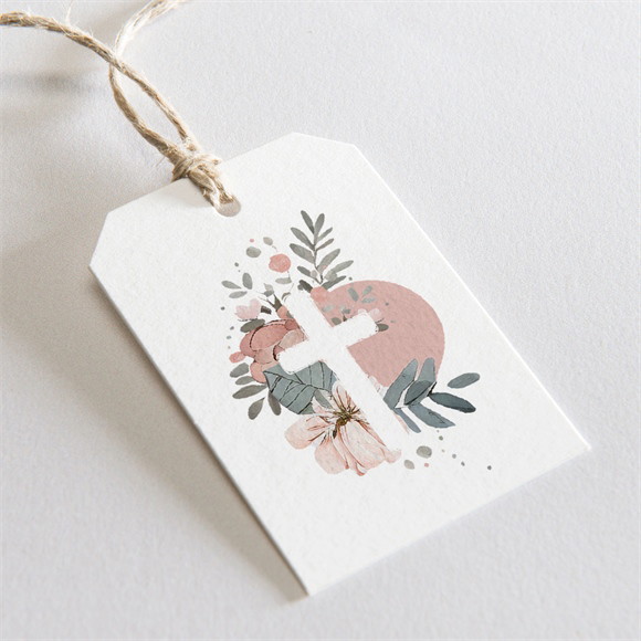 Etiquette baptême Glorieuse réf.N291551