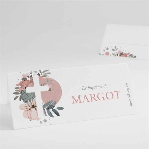 Marque-place baptême Glorieuse réf.N440913