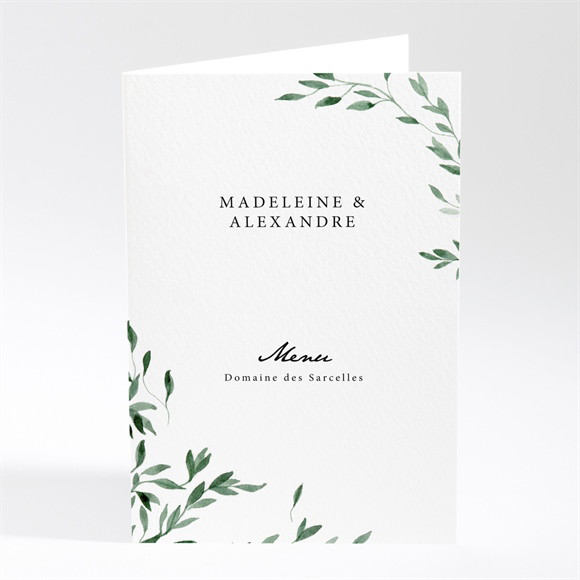 Menu mariage A l'ombre de l'olivier plié réf.N401888