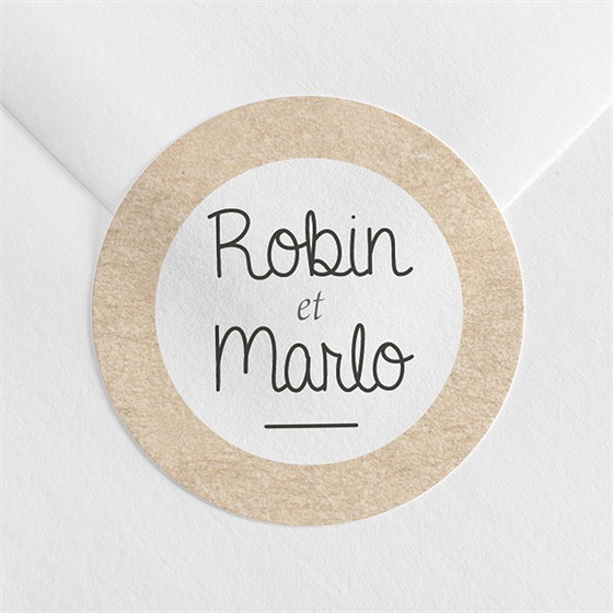 Sticker naissance nos jumeaux