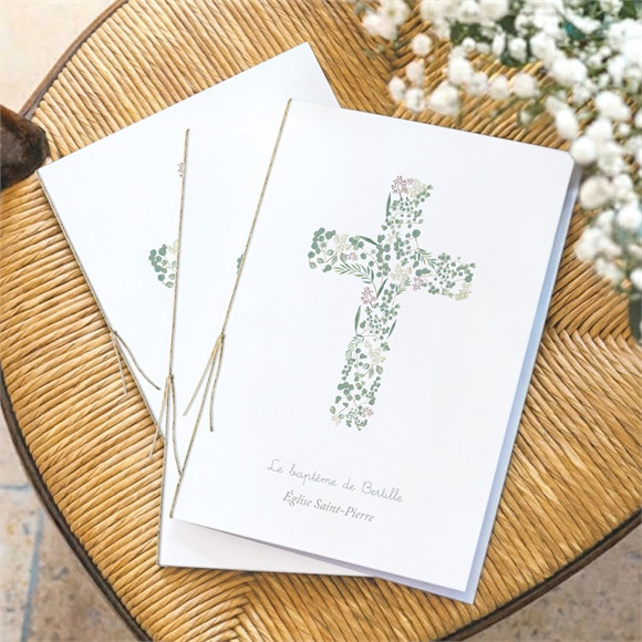 Livret de messe baptême Belle Journée réf.N491395