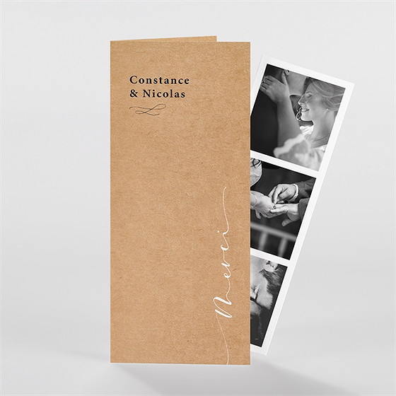 Remerciement mariage photomaton