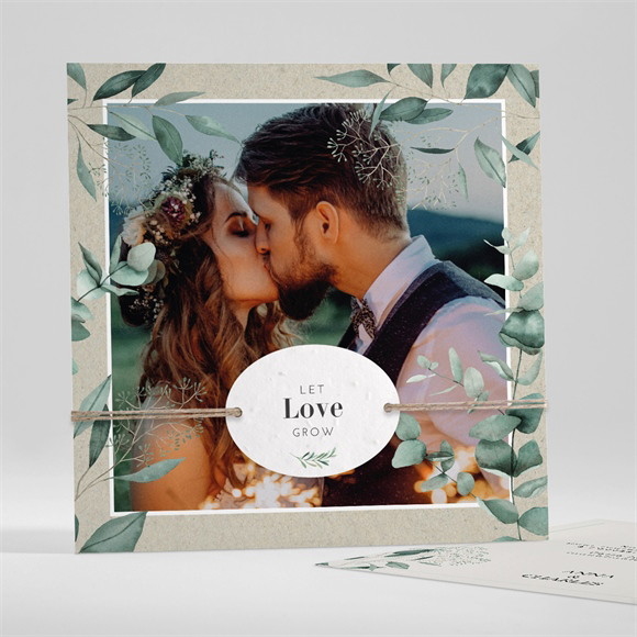 Remerciement mariage Intimité ensemencé réf.N351394