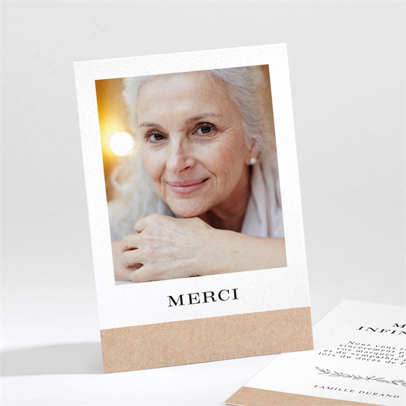 Remerciement décès Sa Présence Portrait réf.N211596