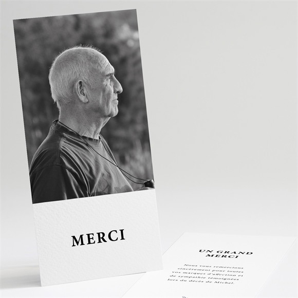 Remerciement décès Son Roman portrait réf.N221259