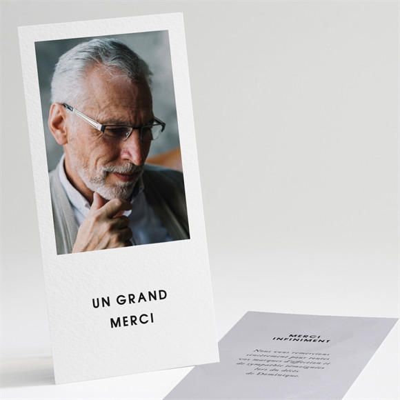 Remerciement décès Hommage Portrait réf.N221261