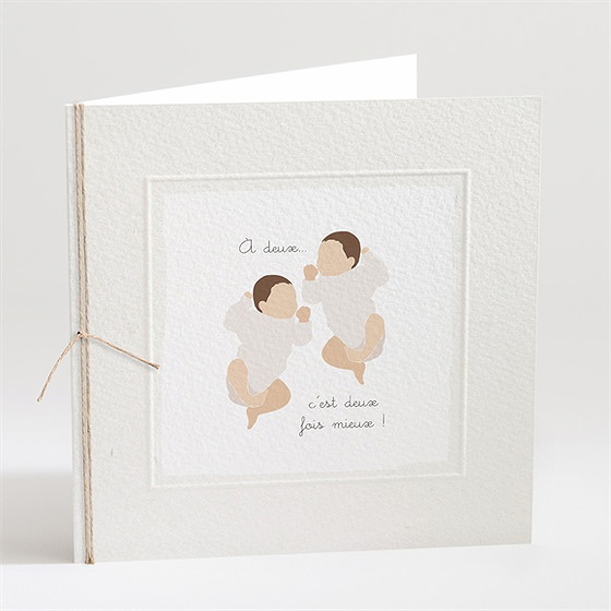 Faire-part naissance des jumeaux !