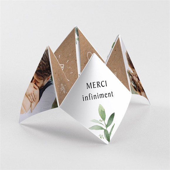 Remerciement mariage Nature chic cocotte réf.N33087