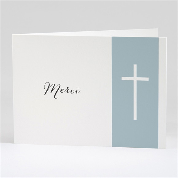 Remerciement décès Simple Elégance plié réf.N42141