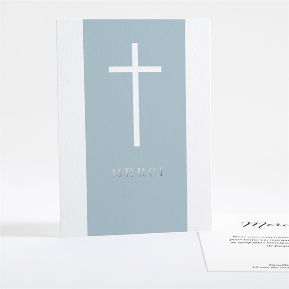 Remerciement décès Simple Elégance dorure réf.N28149