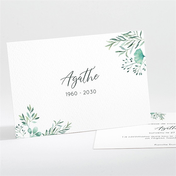 Faire-part décès destinée