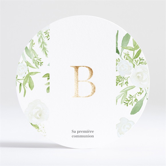 Faire-part communion Ornements dorure réf.N321257