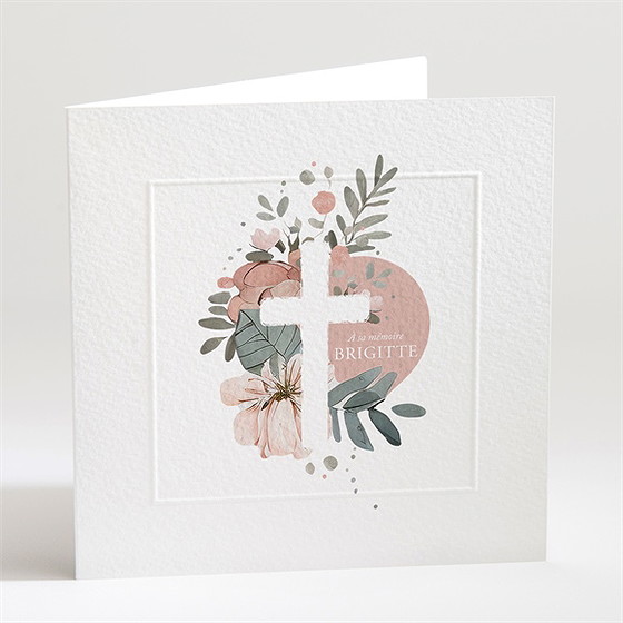 Faire-part décès douce clarté