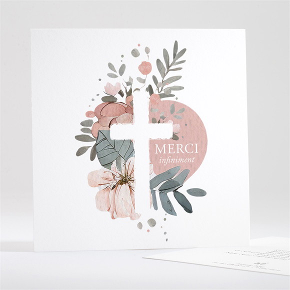 Remerciement décès Douce Clarté réf.N351410