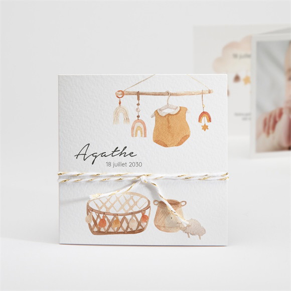 Faire-part naissance Mes petits Arc-en-ciel réf.N831173