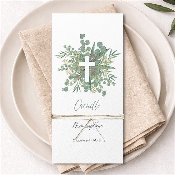 Menu baptême grâce