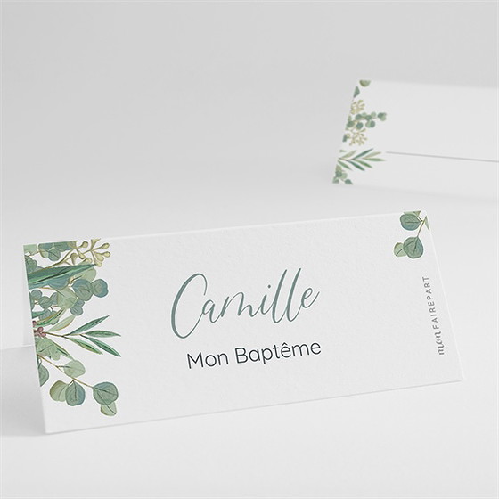 Marque-place baptême grâce