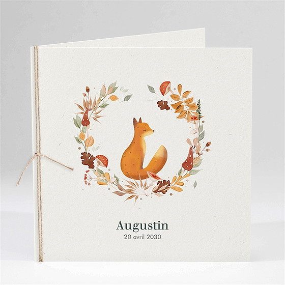 Faire-part naissance mon beau renard