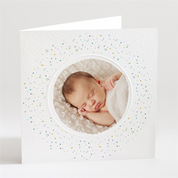 Faire-part naissance Jolie constellation gaufrage réf.N451444