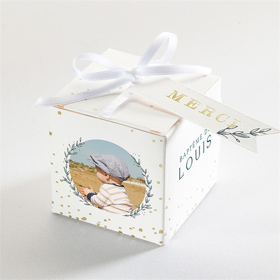 Boîte de dragées baptême celebrons