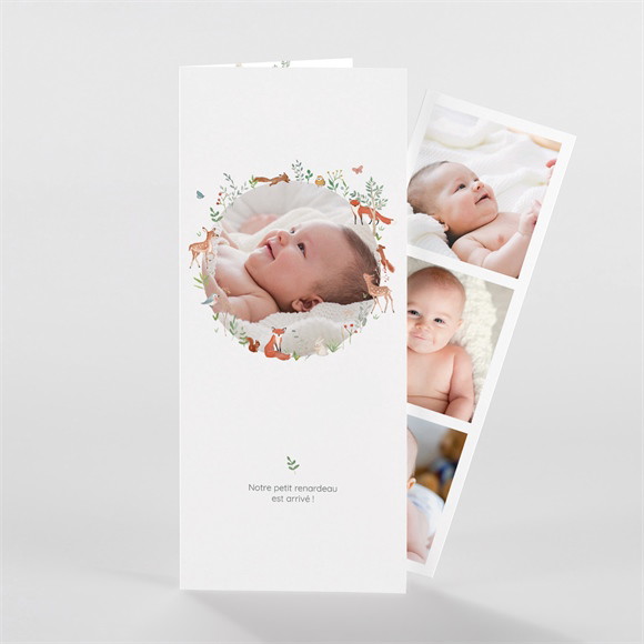 Faire-part naissance Gaiement photomaton réf.N981165