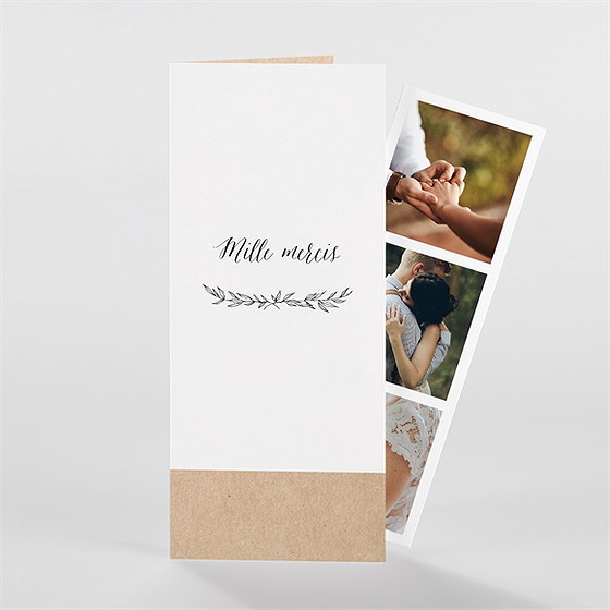 Remerciement mariage douce harmonie photomaton