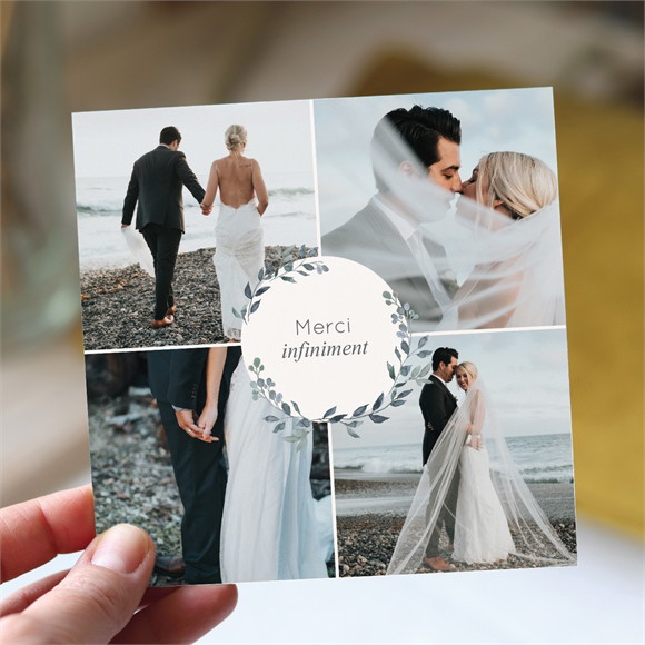 Remerciement mariage Rien que Nous réf.N351422