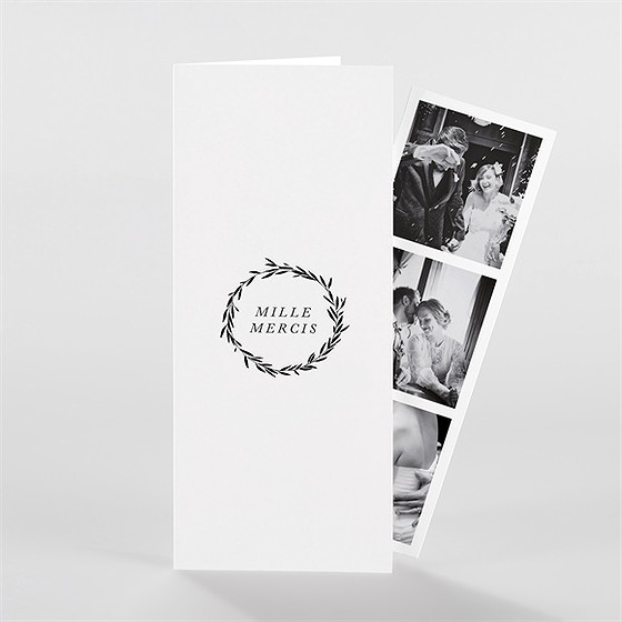 Remerciement mariage gravure secrète photomaton