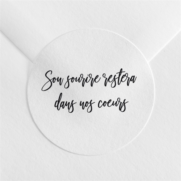 Stickers décès A tout jamais réf.N3601559