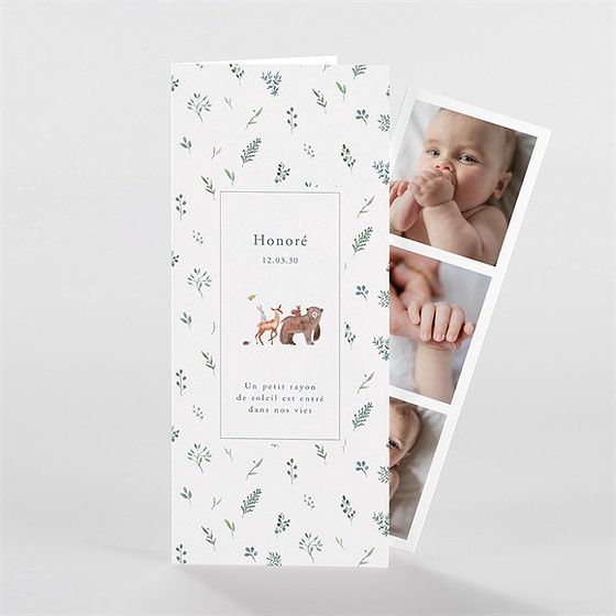 Faire-part naissance la joyeuse bande photomaton